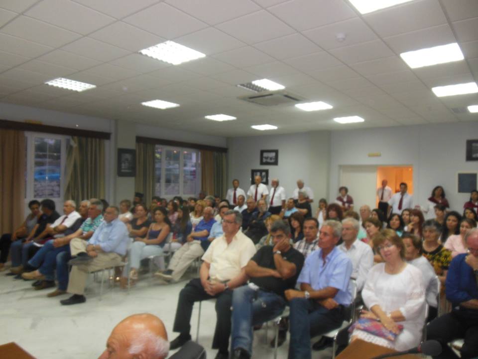 Στιγμιότυπο από την τιμητική εκδήλωση. (Φωτό αρχ.Καλλίνικου Νικόλαου Μαυρόλεων)