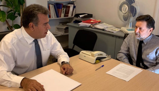 ΜΑΝΟΣ ΚΟΝΣΟΛΑΣ: «Συνάντηση του Υφυπουργού Τουρισμού, κ. Μάνου Κόνσολα, με τον Υφ. Χωροταξίας και Αστικού Περιβάλλοντος, κ. Δημήτρη Οικονόμου, για το κτηματολόγιο»