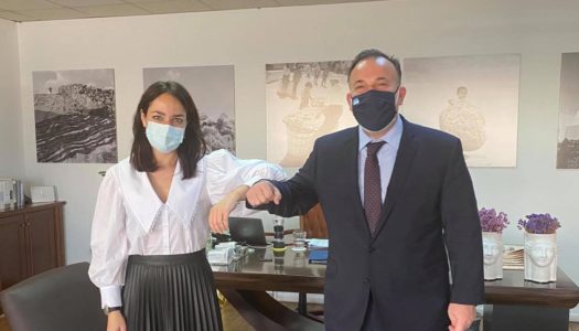 Συνάντηση του Ιωάννη Παππά με τη Υφ. Εργασίας και Κοινωνικών Υποθέσεων Δόμνα Μιχαηλίδου