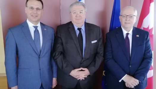 Συνάντηση Γ. Χρυσουλάκη με Πρόεδρο Γερουσίας Καναδά G. J. Furey