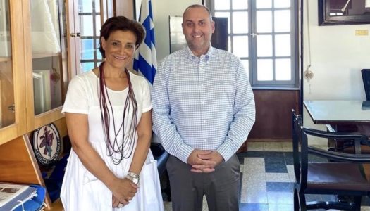 Επαρχείο Καρπάθου-Ηρωικής Νήσου Κάσου:Συνάντηση εργασίας με τον Υπουργό Επικρατείας  Γεώργιο Γεραπετρίτη και τον Υφυπουργό Υποδομών και Μεταφορών Γεώργιο Καραγιάννη στο δημαρχείο της Καρπάθου.