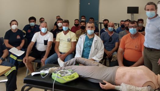 Εκπαίδευση στελεχών του Πυροσβεστικού Κλιμακίου Καρπάθου στη χρήση αυτόματου απιδινωτή
