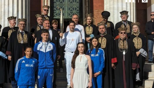 Το ΕΚΠΑ υποδέχτηκε την Ολυμπιακή Φλόγα