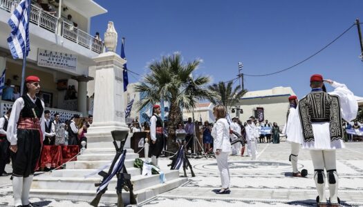 H ΠτΔ Κατερίνα Σακελλαροπούλου στην Ηρωΐκή Νήσο Κάσο