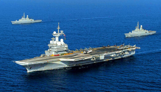 Το γαλλικό αεροπλανοφόρο «Σαρλ ντε Γκωλ» βορειοδυτικά της Καρπάθου