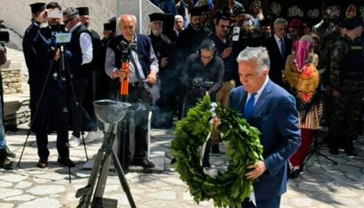 Ο Βασίλης Α. Υψηλάντης στη Σύμη για την 80η επέτειο της 8ης Μαίου 1945