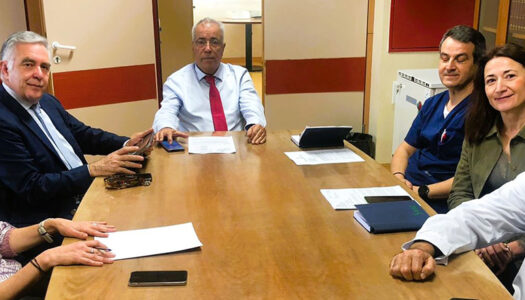 Σύσκεψη στο Νοσοκομείο της Ρόδου του Βασίλη Α. Υψηλάντη με τον Διοικητή κ. Νίκο Καραμαρίτη