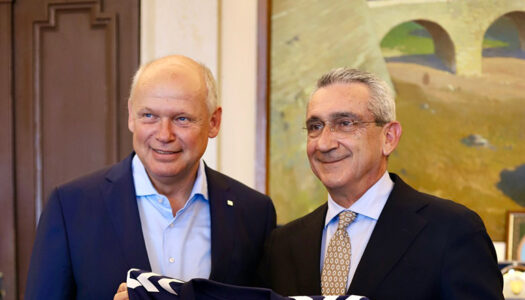 Συνάντηση του Περιφερειάρχη Γ. Χατζημάρκου με τον CEO του TUI Group Sebastian Ebel για την πορεία του «The Rhodes Co-Lab»